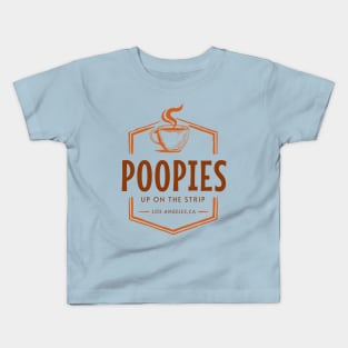 Poopies Up On The Strip Kids T-Shirt